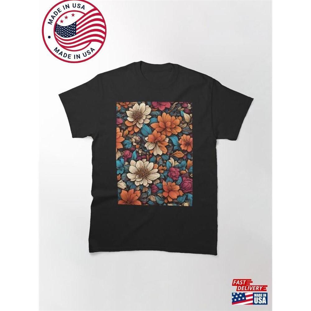 Spring Flower Pattern Classic T-Shirt Unisex